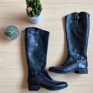 🐬Sam Edelman tall black leather riding boots 9